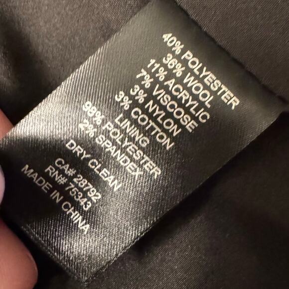 Joie Houndstooth Double Breasted Wool Blend Blazer Medium Checkered Jacket - Picture 13 of 14